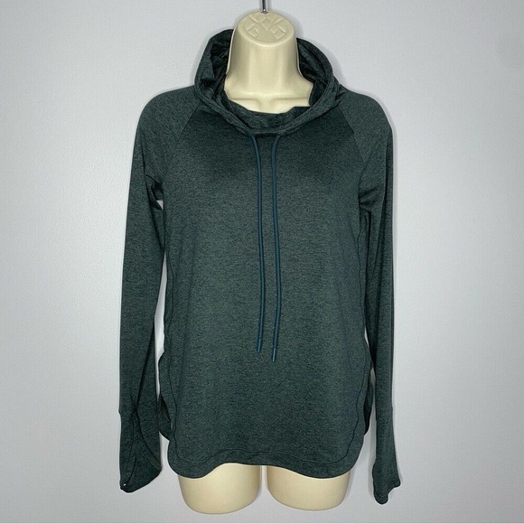 thleta Uptempo Elevate Hoodie Sweatshirt Dark Vista Teal Size: XS - Picture 2 of 9